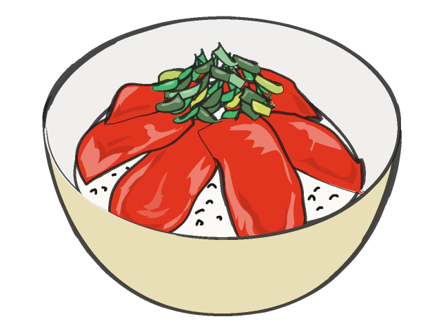 鉄火丼 - フード/食べ物/美味しい/おやつ/イラスト/写真/フリー素材/クリップアート