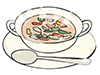 Minestrone Soup-Food ｜ Food ｜ Free Illustration Material