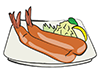 Fried shrimp / Fried shrimp --Food ｜ Food ｜ Free illustration material
