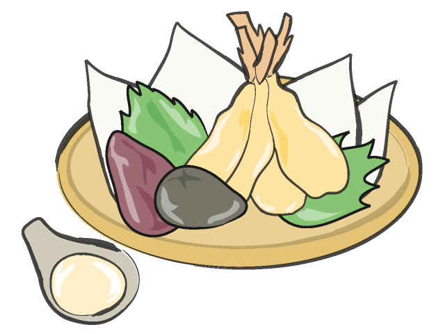 天ぷら盛り合わせ - フード/食べ物/美味しい/おやつ/イラスト/写真/フリー素材/クリップアート