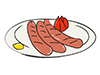 Wiener / Sausage-Food ｜ Food ｜ Free Illustration Material