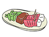 Assorted picks-Food ｜ Food ｜ Free illustration material