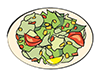 Salad / Vegetables-Food ｜ Food ｜ Free Illustration Material