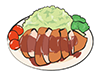 Pork cutlet / Tonkatsu --Food ｜ Food ｜ Free illustration material