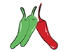 Chili Pepper / Togarashi / Shishito --Food ｜ Food ｜ Free Illustration Material