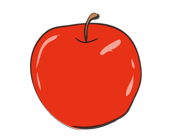 りんご｜林檎 - フード/食べ物/美味しい/おやつ/イラスト/写真/フリー素材/クリップアート