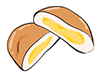 Cream bun-Food | Food | Free illustration material