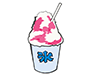 Strawberry shaved ice-Food | Food | Free illustration material