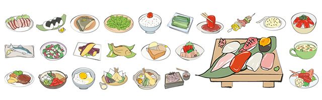 美味しいご飯 / 丼飯 / 人気の食べ物 / 箸 / 寿司 / 外国人 / 日本食 / 洋食 / 調味料 / 材料 / 食器 / うなぎ / エッグ / ヌードル / カレー / 不味い