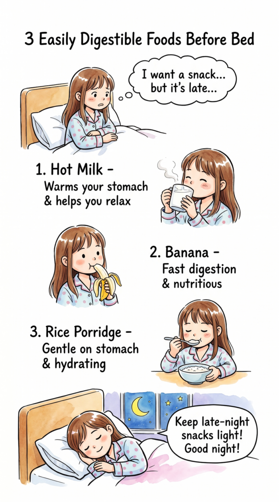 3 Easily Digestible Foods Before Bed: The Best Light Late-Night Snacks